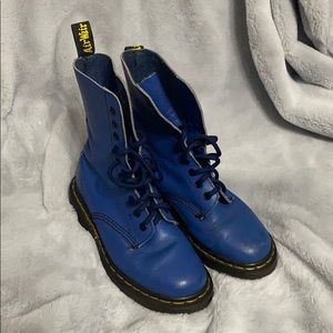 Dr Martens Blue Boots